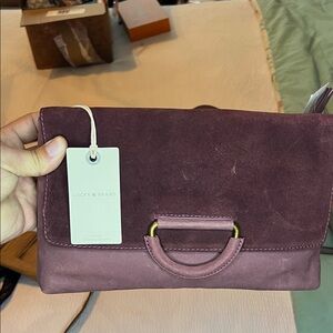 Lucky Brand Elegant Purple Suede Clutch